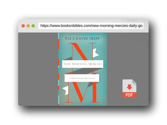 PDF Preview of the book New Morning Mercies: A Daily Gospel Devotional