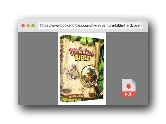 PDF Preview of the book NIV, Adventure Bible, Hardcover, Full Color