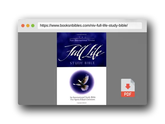 PDF Preview of the book NIV Full Life Study Bible