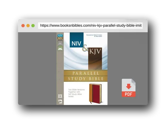 PDF Preview of the book NIV, KJV, Parallel Study Bible, Imitation Leather, Red: Two Bible Versions Together for Study and Comparison