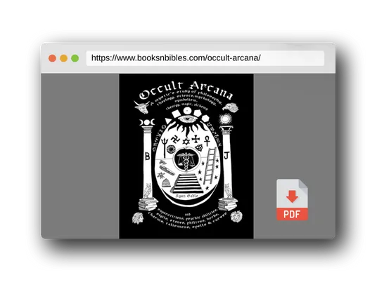PDF Preview of the book Occult Arcana