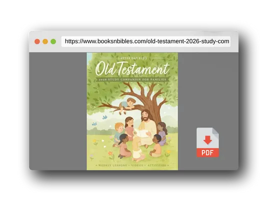 PDF Preview of the book Old Testament 2026 Study Companion for Families: Weekly Come Follow Me Lessons, Activities, Animated Videos, and Coloring Pages
