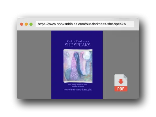 PDF Preview of the book Out of Darkness SHE SPEAKS