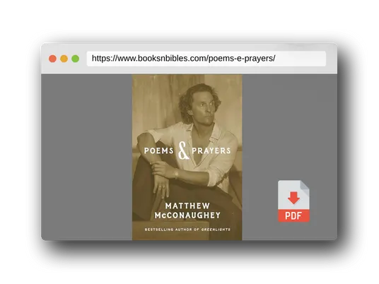 PDF Preview of the book Poems & Prayers