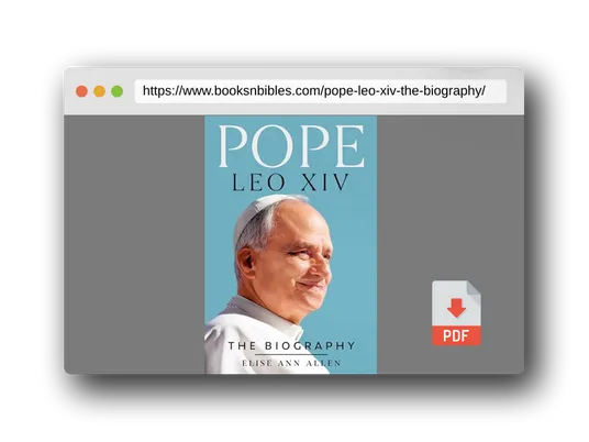 PDF Preview of the book Pope Leo XIV: The Biography