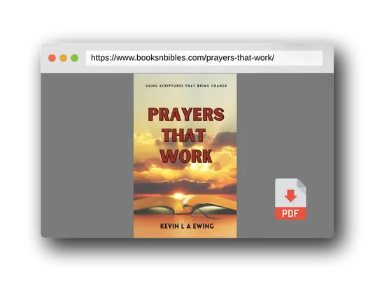 PDF Preview of the book Prayers That Work