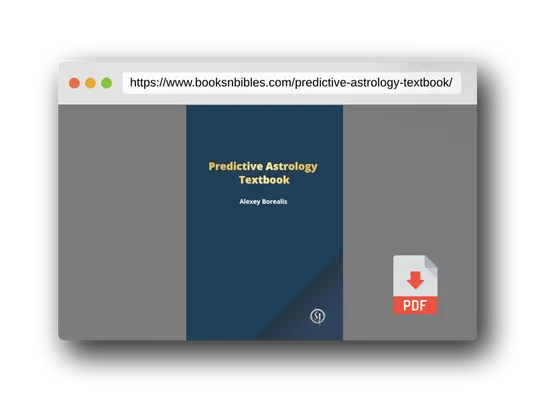 PDF Preview of the book Predictive Astrology Textbook
