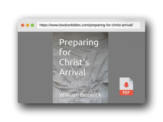 PDF Preview of the book Preparing for Christ's Arrival