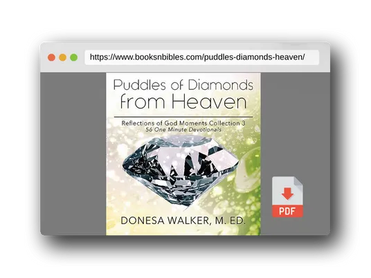 PDF Preview of the book Puddles of Diamonds in Heaven