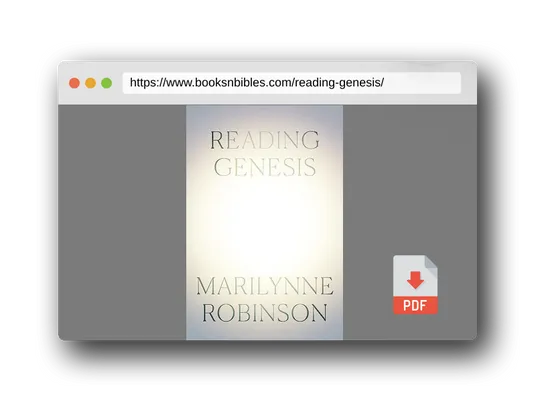 PDF Preview of the book Reading Genesis
