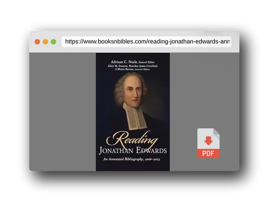 PDF Preview of the book Reading Jonathan Edwards: An Annotated Bibliography, 2006-2023