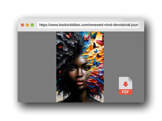 PDF Preview of the book Renewed Mind Devotional Journal