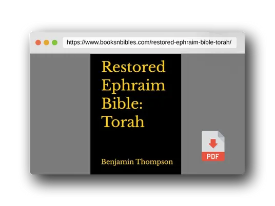 PDF Preview of the book Restored Ephraim Bible: Torah