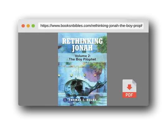 PDF Preview of the book Rethinking Jonah: The Boy Prophet (VOLUME 2)