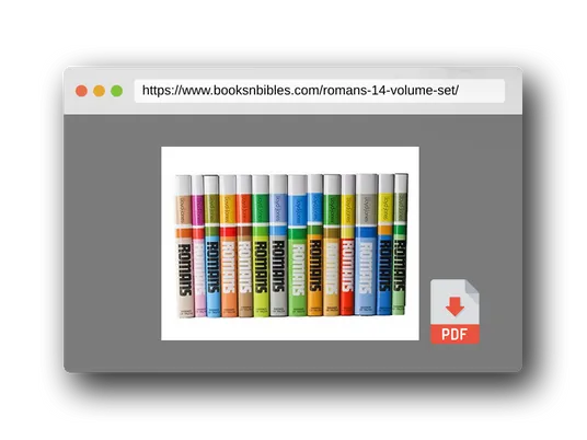 PDF Preview of the book Romans (14 Volume Set)
