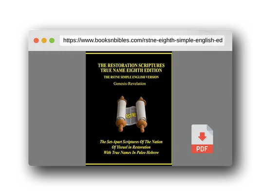 PDF Preview of the book RSTNE Eighth Simple English Edtion Hardcover
