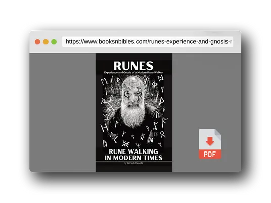 PDF Preview of the book Runes: Experience and Gnosis of a Modern Rune Walker (Rune Walking in Modern Times)