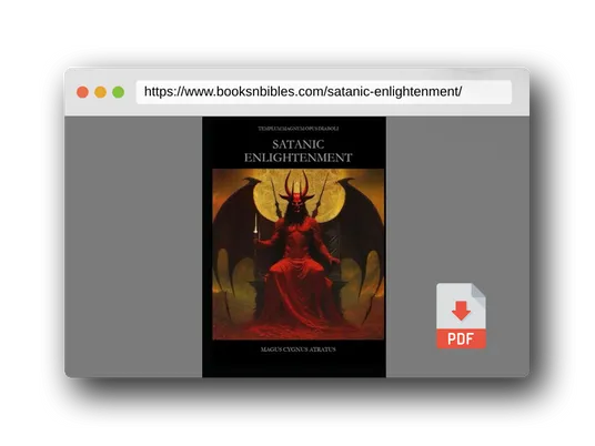 PDF Preview of the book Satanic Enlightenment