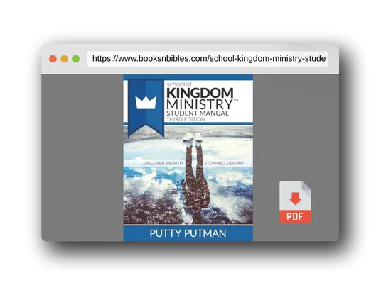 PDF Preview of the book School of Kingdom Ministry Student Manual