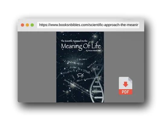 PDF Preview of the book Scientific approach to the meaning of life