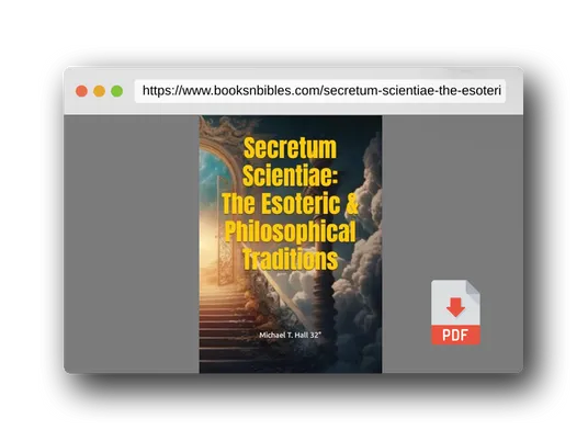 PDF Preview of the book Secretum Scientiae: The Esoteric & Philosophical Traditions