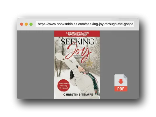 PDF Preview of the book Seeking Joy through the Gospel of Luke: A Christmas to Calvary Advent Countdown