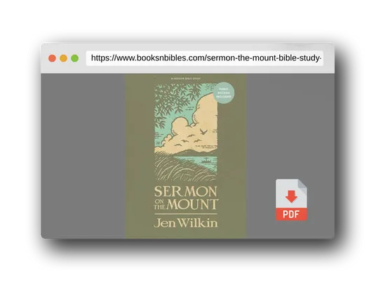 PDF Preview of the book Sermon on the Mount - Bible Study Book (Revised & Expanded) with Video Access