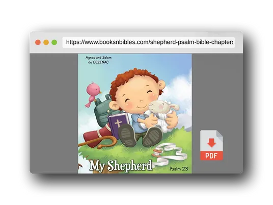 PDF Preview of the book My Shepherd: Psalm 23 (Bible Chapters for Kids)