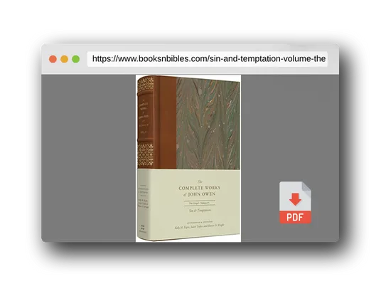 PDF Preview of the book Sin and Temptation (Volume 15) (The Complete Works of John Owen)
