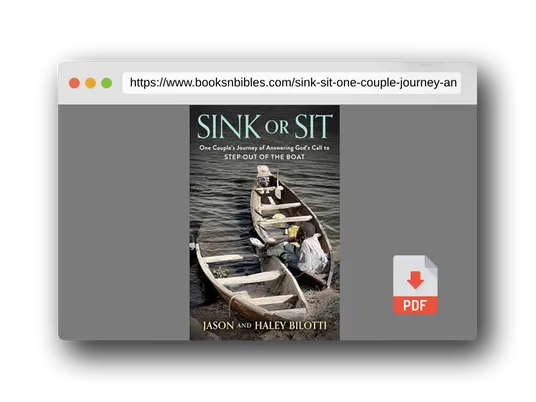 PDF Preview of the book Sink or Sit: One Couple's Journey of Answering God's Call to Step Out of the Boat