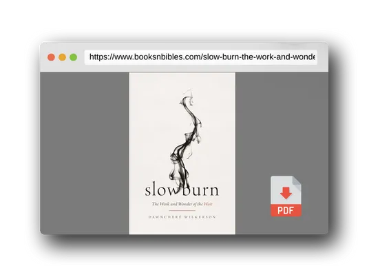 PDF Preview of the book Slow Burn: The Work and Wonder of the Wait