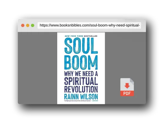 PDF Preview of the book Soul Boom: Why We Need a Spiritual Revolution