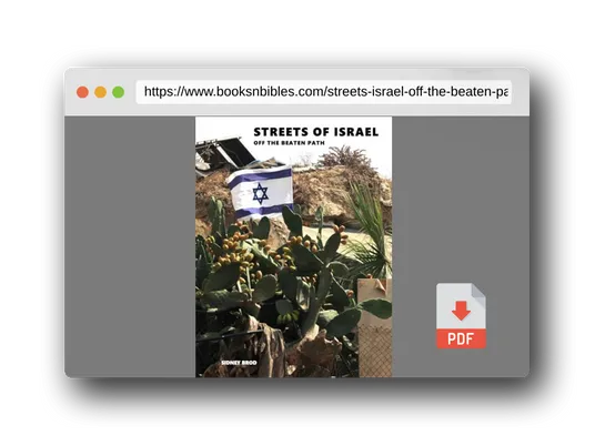 PDF Preview of the book Streets of Israel: Off The Beaten Path - Coffee Table Photo Collection