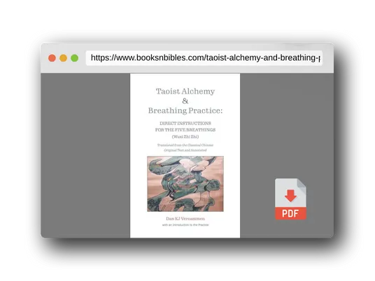 PDF Preview of the book Taoist Alchemy and Breathing Practice: Direct Instructions for the Five Breathings