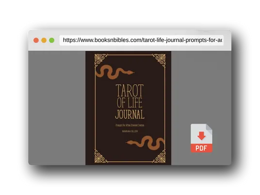 PDF Preview of the book Tarot of Life Journal: Prompts For Action Oriented Creation