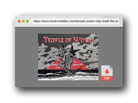 PDF Preview of the book Temple of Wotan : Holy Book of the Aryan Tribes