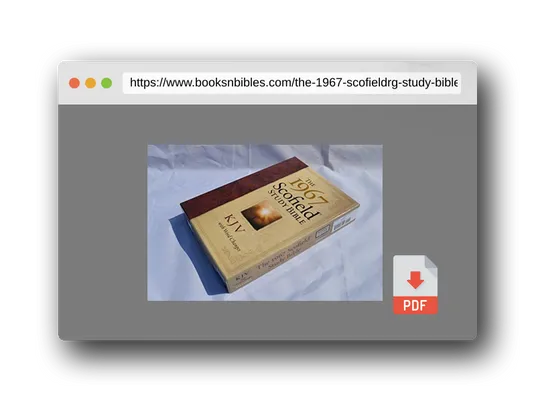 PDF Preview of the book The 1967 ScofieldRG Study Bible, KJV, with Word Changes (Black)