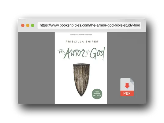 PDF Preview of the book The Armor of God - Bible Study Book with Video Access