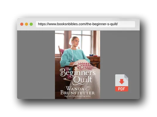 PDF Preview of the book The Beginner's Quilt