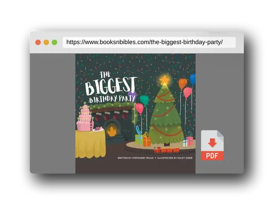 PDF Preview of the book The Biggest Birthday Party