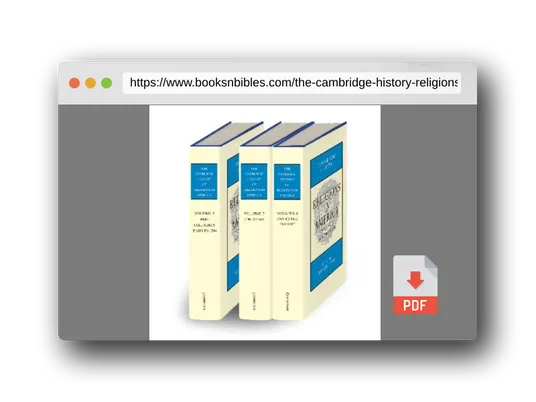 PDF Preview of the book The Cambridge History of Religions in America 3 Volume Set