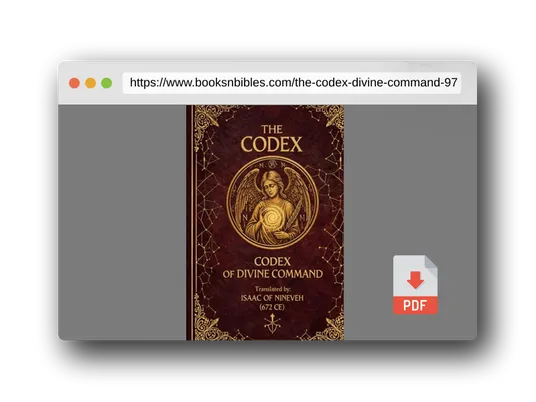 PDF Preview of the book THE CODEX OF DIVINE COMMAND