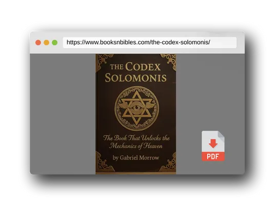 PDF Preview of the book The Codex Solomonis