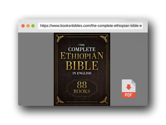 PDF Preview of the book The Complete Ethiopian Bible in English 88 Books: Including the Missing Apocrypha, Book of Enoch, Jubilees, and the Lost Writings
