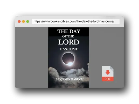PDF Preview of the book The Day of the LORD has Come