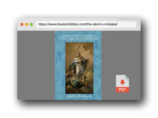 PDF Preview of the book The Devil's Mistake