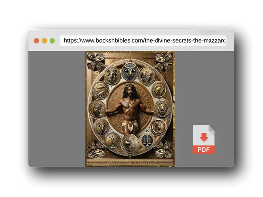 PDF Preview of the book The Divine Secrets of the Mazzaroth - Soft Cover