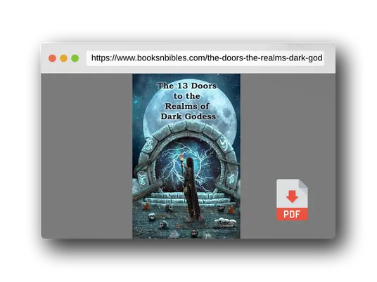 PDF Preview of the book The 13 Doors to the Realms of Dark Godess: Void Edition