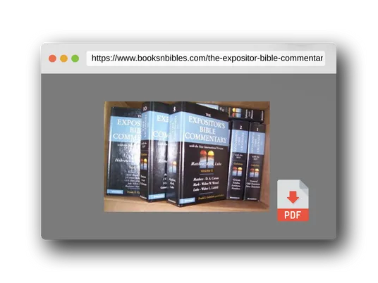 PDF Preview of the book The Expositor's Bible Commentary - 12 Volume Set (NIV)