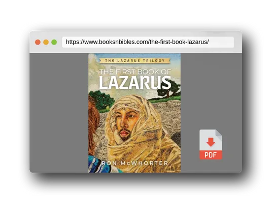 PDF Preview of the book The First Book of Lazarus